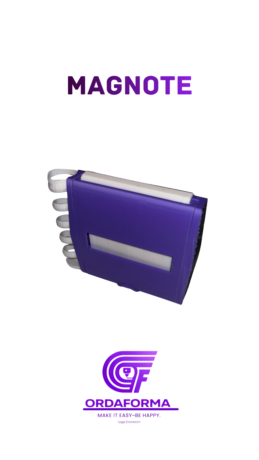 MAGNOTE - Magnetic post it note dispenser