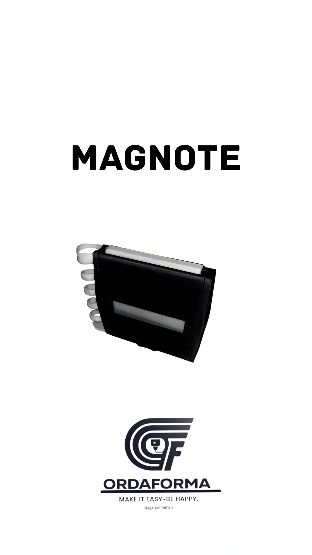 MAGNOTE - Magnetic post it note dispenser